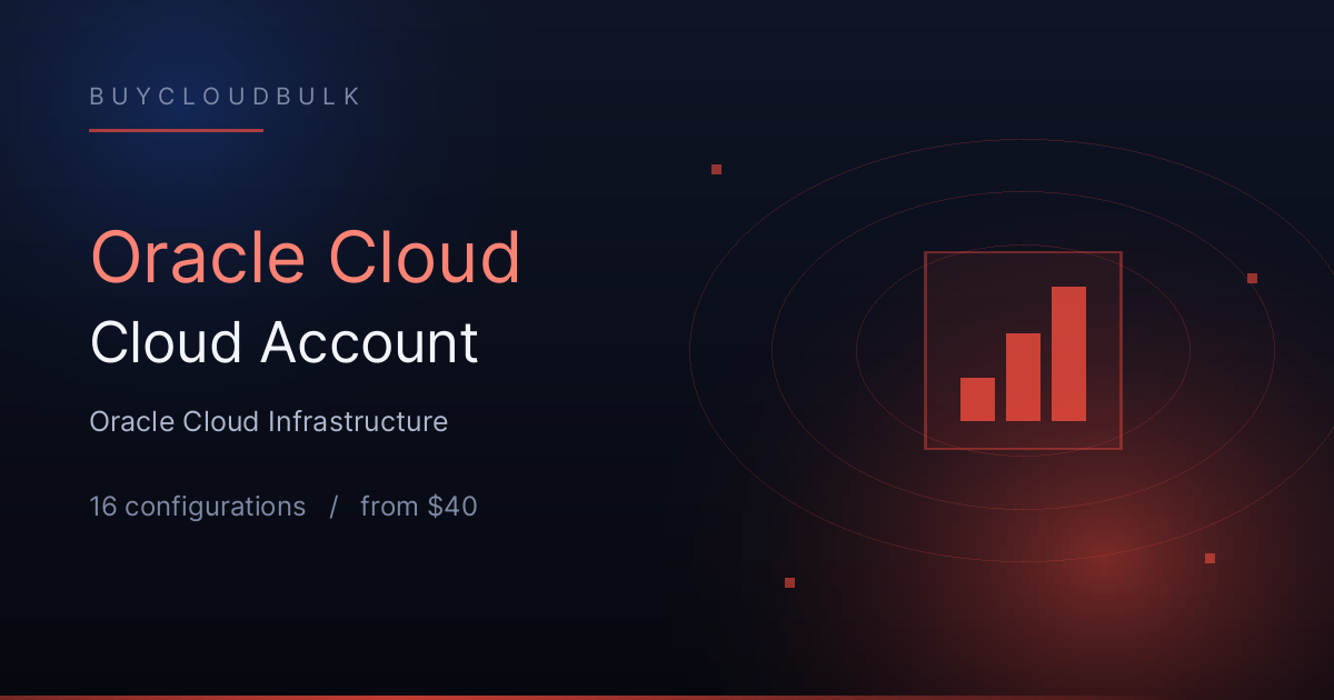 Buy Oracle Cloud Account