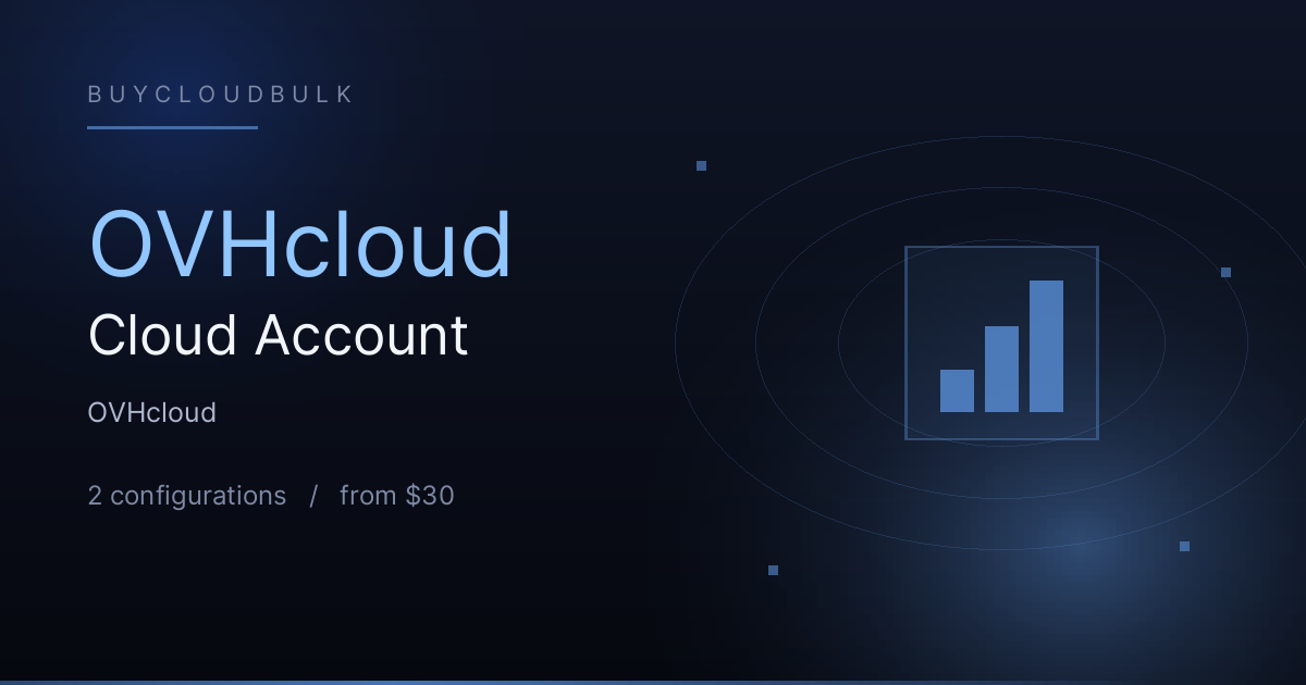 Buy OVHcloud Account