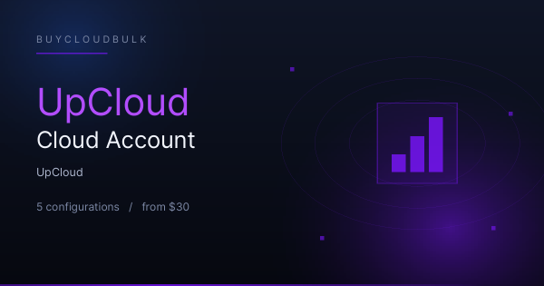 Buy UpCloud Account